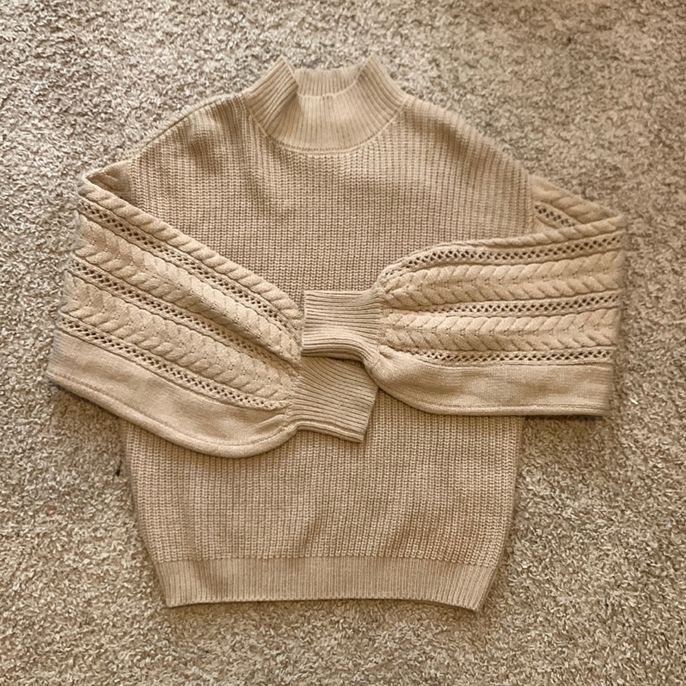 Windsor light brown neutral color sweater